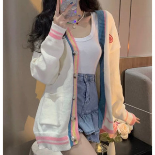 เสื้อเเขนยาว เสื้อคลุมคาร์ดิเเกน ผ้านุ่ม🍑💗💗