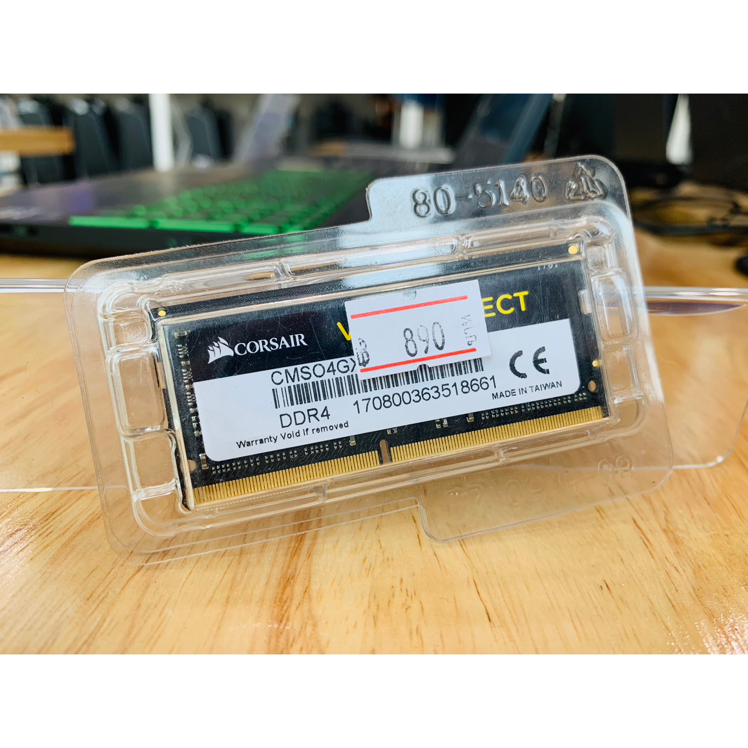 แรมโน๊ตบุ๊ค RAM DDR4 / Corsair CMSO4GX4M1A2133C15 4GB DDR4 RAM Notebook สินค้ามีประกัน