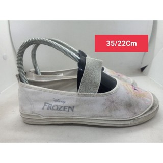 Size 35 ยาว 22 รองเท้ามือสอง เด็กเล็ก เด็กโต ผู้หญิงเท้าเล็ก  ผ้าใบ  แฟชั่น ลำลอง เที่ยว