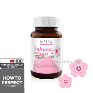 VISTRA Sakura วิสทร้า ซากุระ &amp; marine collagen plus c มารีน คอลลาเจน พลัส ซี