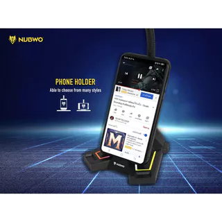 🚀ส่งเร็ว🚀 Nubwo MicroPhone M-31 Black SPECTRUM LIGHTING ไมค์คอม ไมโครโฟน คอมพิวเตอร์ ตั้งโต๊ะ #DM m31