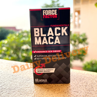 🇺🇸 พร้อมส่ง🇺🇸 โสมเปรูดำ Force Factor BLACK MACA ผงมาคาดำ 1,000 มก. ต่อเม็ด ขวดละ 60 เม็ด