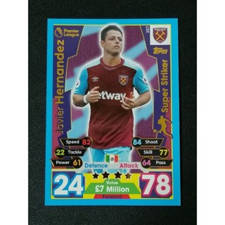 การ์ดฟุตบอล MATCH ATTAX 2017/18 SOCCER CARDS (NO.344-360)