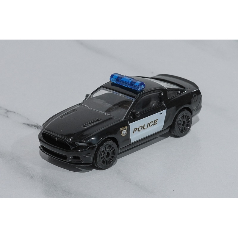 โมเดลรถเหล็ก มาจอเร็ตต์ Majorette Ford Mustang Shelby ลายตำรวจ Police สีดำ
