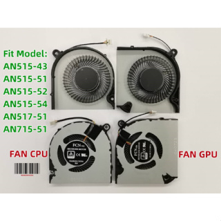 พัดลม FAN ACER CPU+GPU NITRO 5 AN515-52 AN515-54 AN517-51 NITRO 7 AN715-51