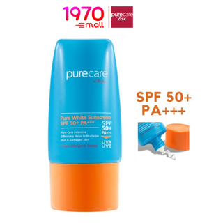 PURECARE NANO ACTIVE WHITE EXTRA SUN PROTECTIVE CREAM SPF50+ PA+++ 40ml. ครีมกันแดด ป้องกันการเกิดฝ้า เนื้อบางเบา