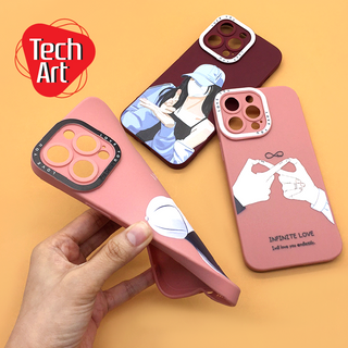 samsung A03 A04 A13 A23 A53 A54 A73 S23Ultraเคสมือถือนิ่ม TPU กันเลนส์กล้องนูนลายการ์ตูนคู่ ลายเท่ น่ารัก