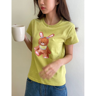 New! Baby bib bunny tee