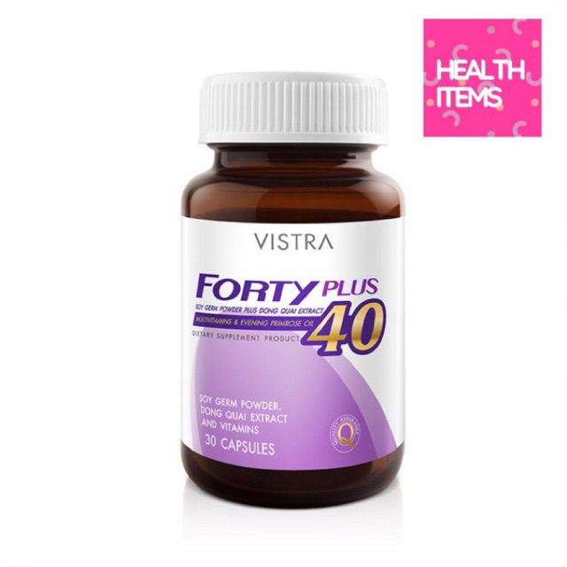 Vistra Forty Plus multvitamins 30 cap วิสทร้า ฟอร์ที พลัสผู้หญิง 40 ปีขึ้นไป