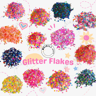 Nail Flakes กลิตเตอร์จากเกาหลี 🇰🇷✨ แบบบางเก็บงานง่าย กลิตเตอร์ กากเพชรแต่งหน้า กากเพชรติดเล็บ กากเพชรแต่งเล็บ