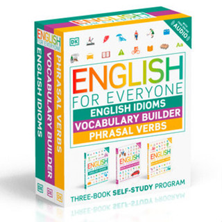 (C221) 9780744081862 ENGLISH FOR EVERYONE (ENGLISH IDIOMS/VOCABULARY BUILDER/PHRASAL VERBS) (BOX SET) (3 BK.)