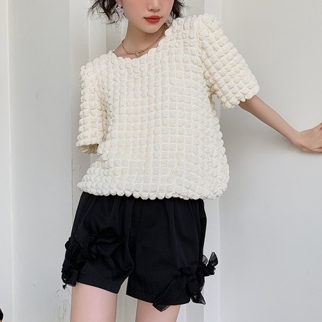 พร้อมส่ง : เสื้อรุ่น Waffle Blouse