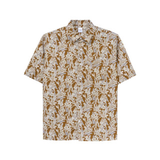 TAKEO KIKUCHI เสื้อเชิ้ตแขนสั้น BOTANIC COTTON SHORT SLEEVE SHIRT