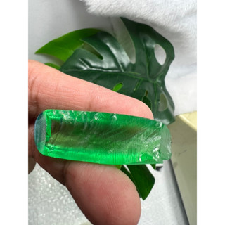 11.4 gram columbian emerald corundum rough 14x37mm 1 pieces