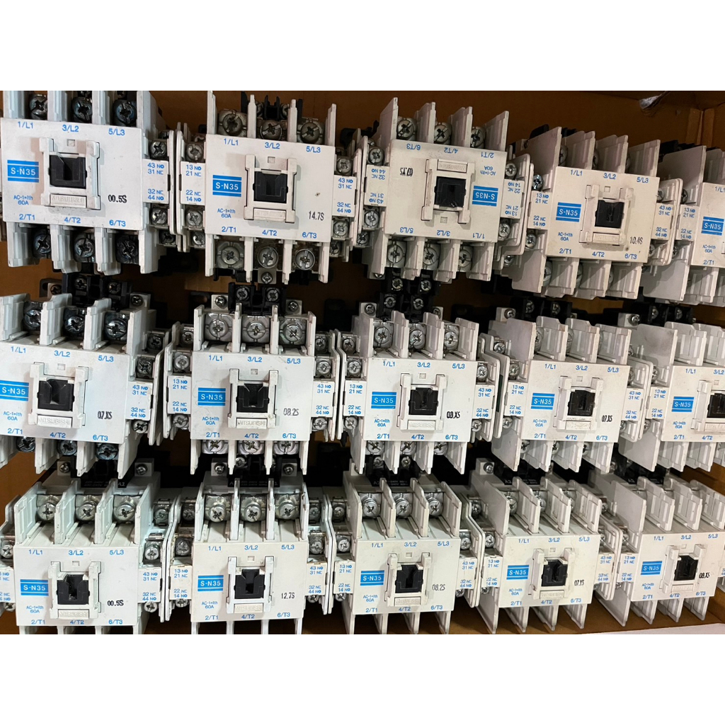 Magnetic Contactor S-N21 ,S-N25 ,S-N35 220VAC ยี่ห้อ Mitsubishi ( มือ2 )