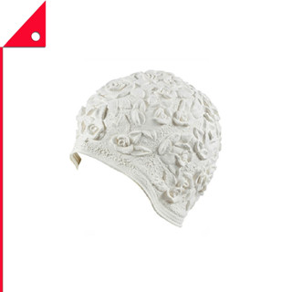 Beemo : BMOWHE* หมวกว่ายน้ำ Women’s Swim Bathing Cap Turban White