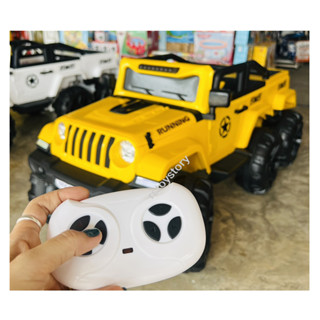 Rctoystory รถแบตเตอรี่ 6 มอเตอร์ รถไฟฟ้าเด็ก ทรง Jeep ของเล่น ของเล่นเด็ก ขายดีสุด 4x4 โฟว์วิว โยกได้ คันใหญ่ มีรีโมทย์