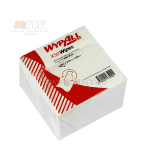 WYPALL KIMBERLY CLARK กระดาษเช็ดอเนกประสงค์ สีขาว X50 ขนาด 23x23 ซม.(60 แผ่น / แพ็ค)