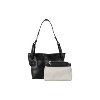 SHU LEATHER HANDBAGS VERSATILE PETITE BUCKET BAGS - BLACK