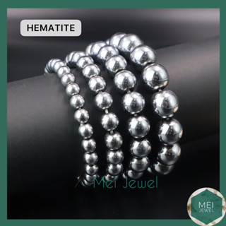 Hematite in silver colour เฮมาไทส์ชุบเงิน