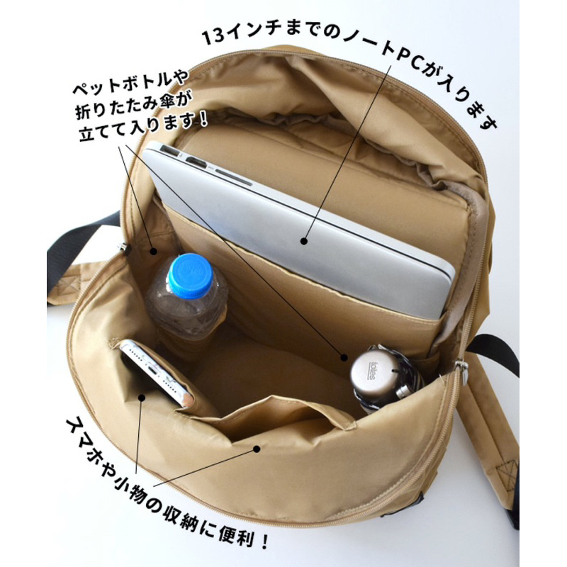 #LH-F1761 : LegatoLargo 10 Pockets PC Backpack กันละอองน้ำ