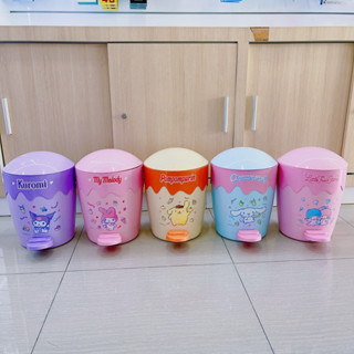 ถังขยะsanrio 10 ลิตร ใบใหญ่ มีขาเหยียบ ฝาปิด