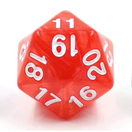 ลูกเต๋า D20 & สุ่มหลายแบบ Random DICE D4 D6 D8 D10 D12 D20 D100 (1ลูก, 1die) | DnD D&D MTG RPG TRPG บอร์ดเกม Magic เมจิก thumbnail 7