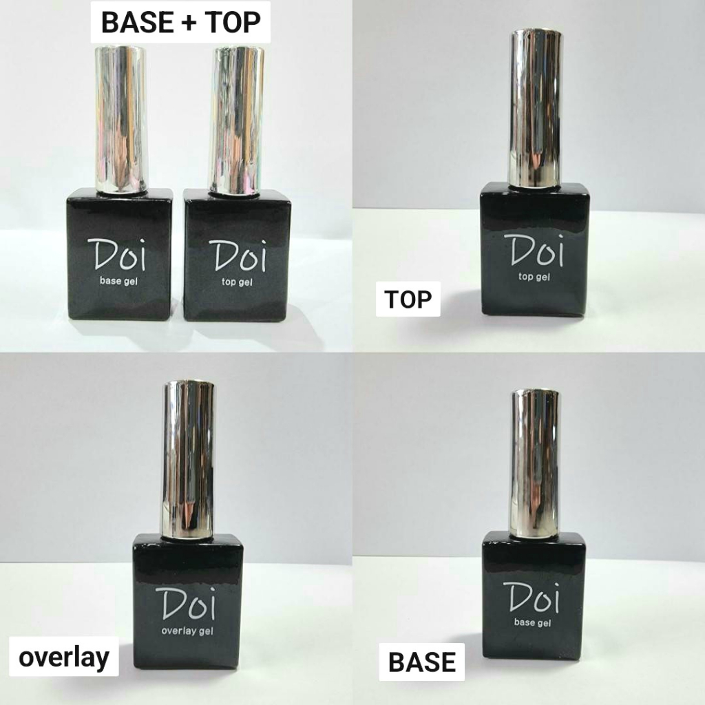 Arrival🆕️ Besic gel 3 ตัวเลือก Base/Top non wipe/Overlay gel โดอิ Doi by NailBayo ของแท้นำเข้าจากเกาหลี🇰🇷พร้อมส่ง