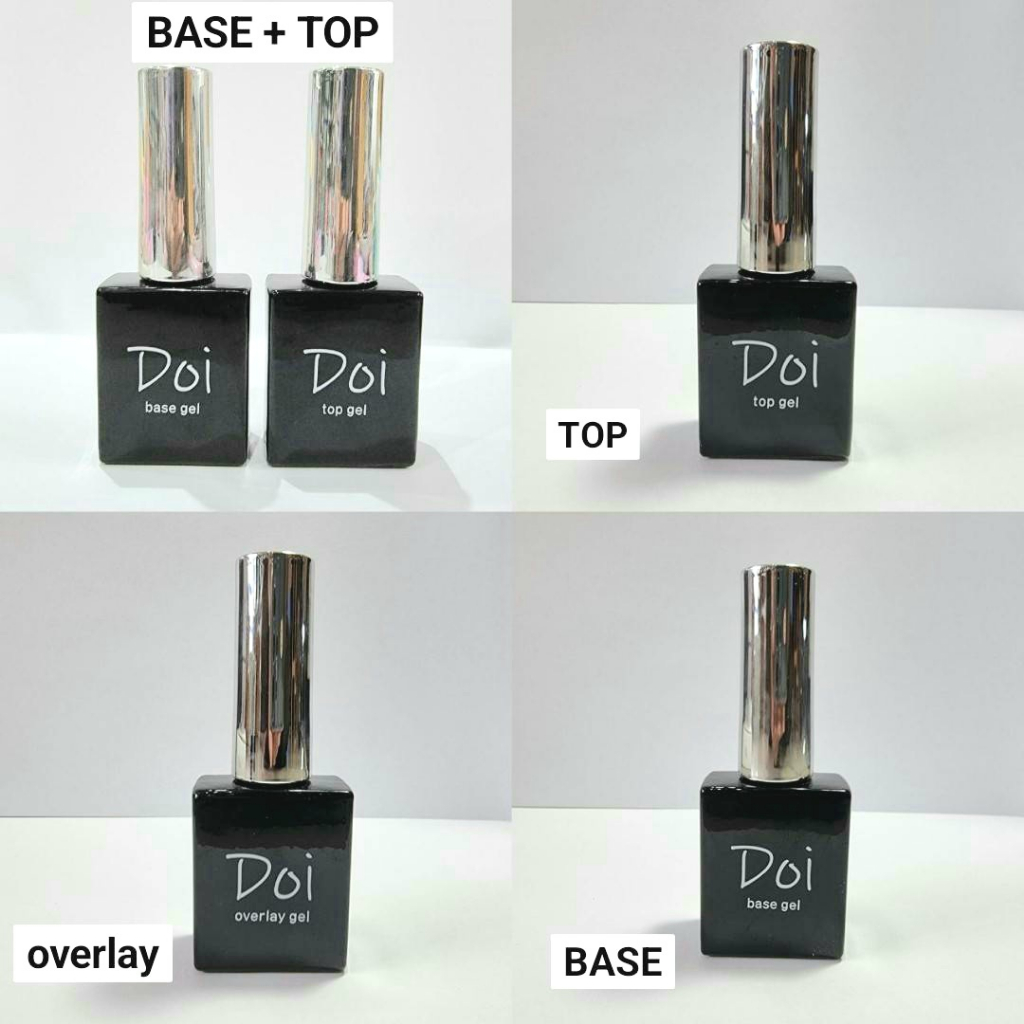 DOI Besic gel🇰🇷 3 ตัวเลือก Base/Top non wipe/Overlay gel โดอิ ของแท้จากเกาหลี พร้อมส่ง