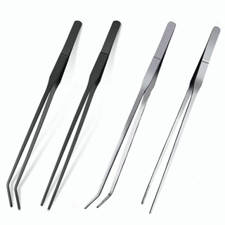 long forceps ฟอร์เซปยว ที่คีบฟอเซปสเเตนเลส ตกแต่งตู้ปลา ตกเเต่งจานอาหาร ให้อาหารสัตว์ ที่คีบเพชร คีมหนีบ ที่คีบต้นไม้