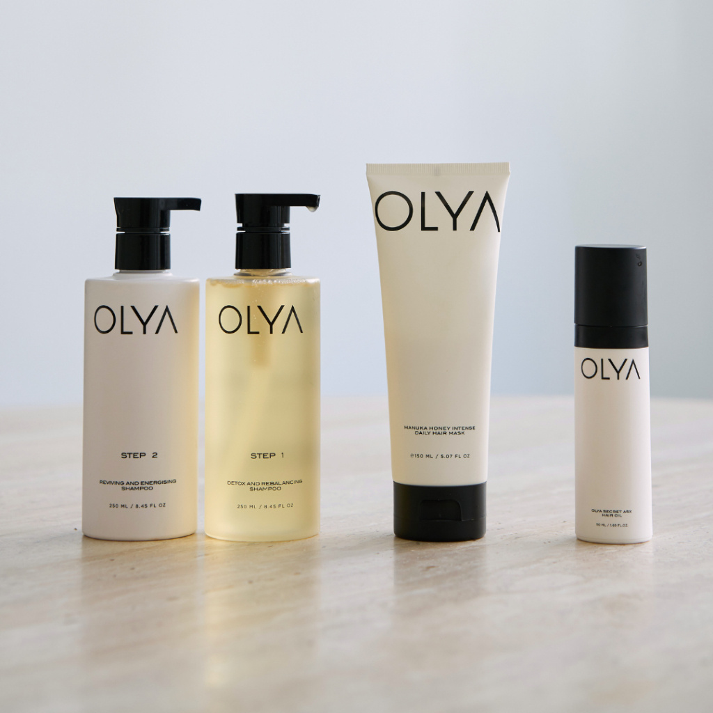 OLYA Time to Glow Set (Shampoo + Mask + Oil) โอลญ่า ไทม์ ทู โกลว เซ็ต เซ็ตบำรุงผมแชมพู ครีมหมักผม และออยบำรุงผม