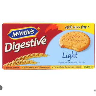 Digestives light wheat biscuit 250g - McVities