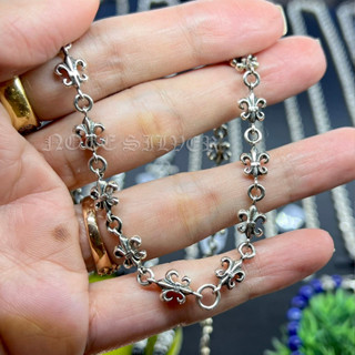 สร้อยคอ ลายเฟลอเดอร์ลีส์ เงินแท้ Sterling Silver 925 NSNL2908