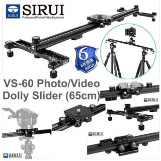 Sirui VS-60 รางเลื่อนถ่ายวีดีโอ Photo/Video Dolly Slider 65cm ทำให้ถ่ายได้นุ่มนวลมากยิ่งขึ้น