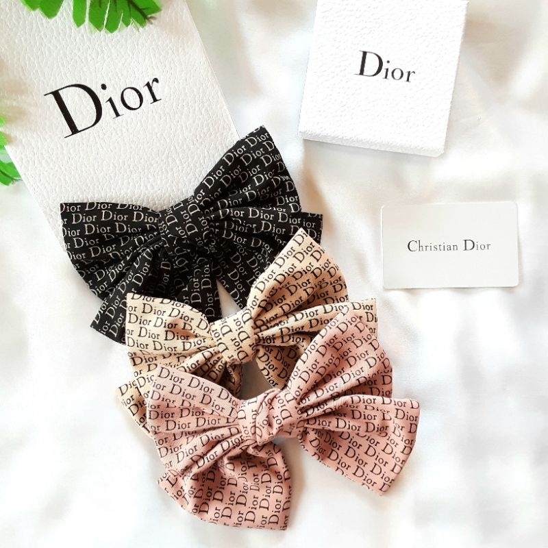 💥พร้อมส่งไทย🇾🇪โบว์มัดผม🎀ยางมัดผม❤แนววินเทจ❤แบรนด์เนม ราคาถูก Shopee Lazada