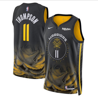 เสื้อบาสเกตบอล NBA, Klay Thompson ทีม Golden State Warriors&amp; Swingman Jerseys (สินค้าเหมือนรูปตัวอย่างทุกจุด)