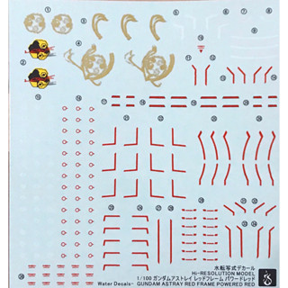 Water Decal Hirm Gundam Astray Red Frame Powered Red [Ghost]