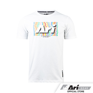 ARI PRIDE 2023 LIFESTYLE TEE - WHITE/MULTICOLOR/WHITE เสื้อยืด อาริ ไพรด์ สีขาว