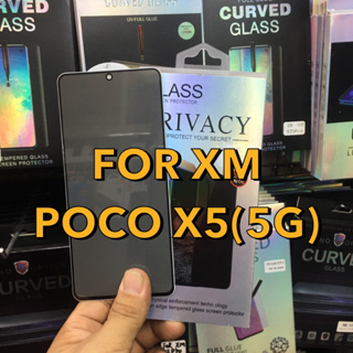 XIAOMi POCO X5(5G)/X5PRO(5G) /F5(5G)/F5PRO(5G)Privacy Glass ฟิล์มกระจกนิรภัยกันรอยแบบเต็มจอ ฟิล์มกันมอง(PRICACY)