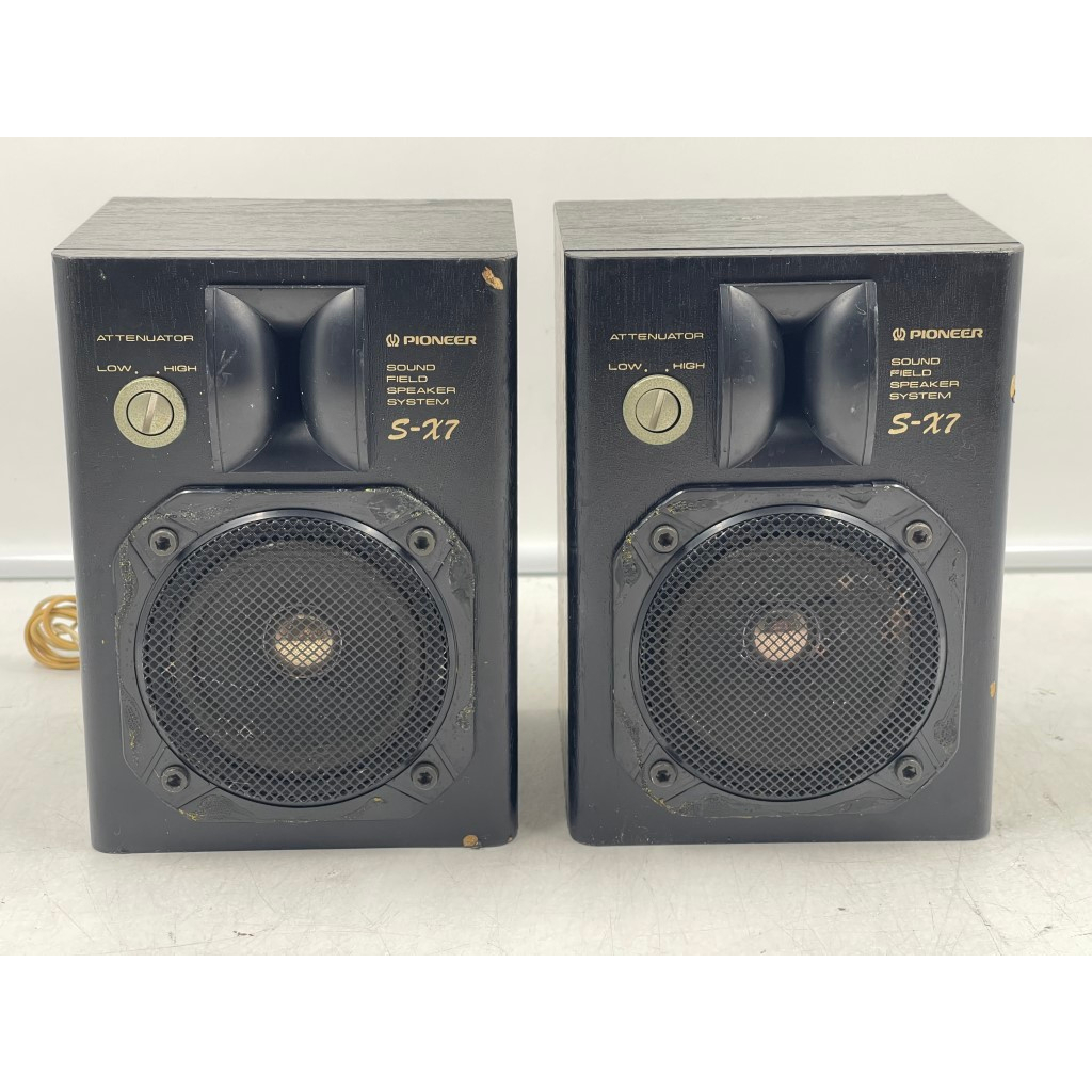 AA82 ลำโพง 1 คู่ มือสองญี่ปุ่น (777-778) PIONEER S-X7 30W 16 โอห์ม Woofer 3 นิ้ว Size ตู้ 13.5x11.5x
