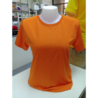 TI-13 เสื้อยืดสีส้ม คอกลม