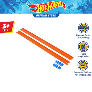 Hot Wheels 2-piece Track Pack, 24" Each ฮอตวีล รางตรงยาว 24 นิ้ว แพ็ก 2 ชิ้น (GWW24 CH)