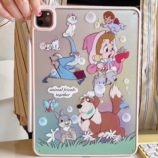 🎁ส่งของขวัญ🎁คนขี้เกียจ อะคริลิค เคส for iPad Gen10 10.9 2022 Gen9 10.2 pro 11 2021 เคสไอแพด Air4 5 Case Disney