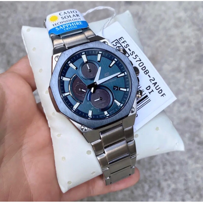 [ผ่อนเดือนละ 569]🎁CASIO EDIFICE EFS-S570DB-2A ของแท้ 100% พร้อมส่ง ประกัน 1 ปี