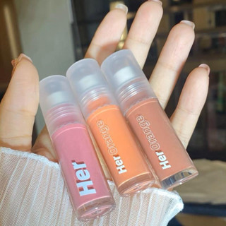 Herorange บลัชออนโทนนู้ด เนื้อลิขลิด ติดทนทาแก้มทาตา มี 6 สี กันน้ำ ติดทนนาน