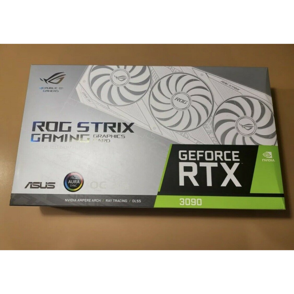 ASUS ROG STRIX GeForce RTX 3090 WHITE OC Edition Gaming GPU Graphics Card NVIDIA
