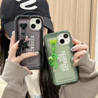 💕พร้อมส่ง💕iPhone 14 13 12 11 Pro Max เคส for เคสไอโฟน11 แฟชั่น บางเบาพกพาง่าย เรียบง่าย ความรู้สึกระดับสูง พร้อมจี้ Case