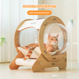 Round capsule cat litter portable portable portable cat litter scratch board cat litter