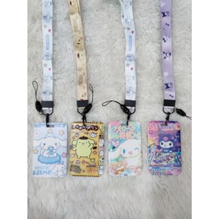 ที่ใส่บัตรลายการ์ตูน พร้อม สายคล้องคอลายการ์ตูน ลาย Sanrio ค่าส่งถูก