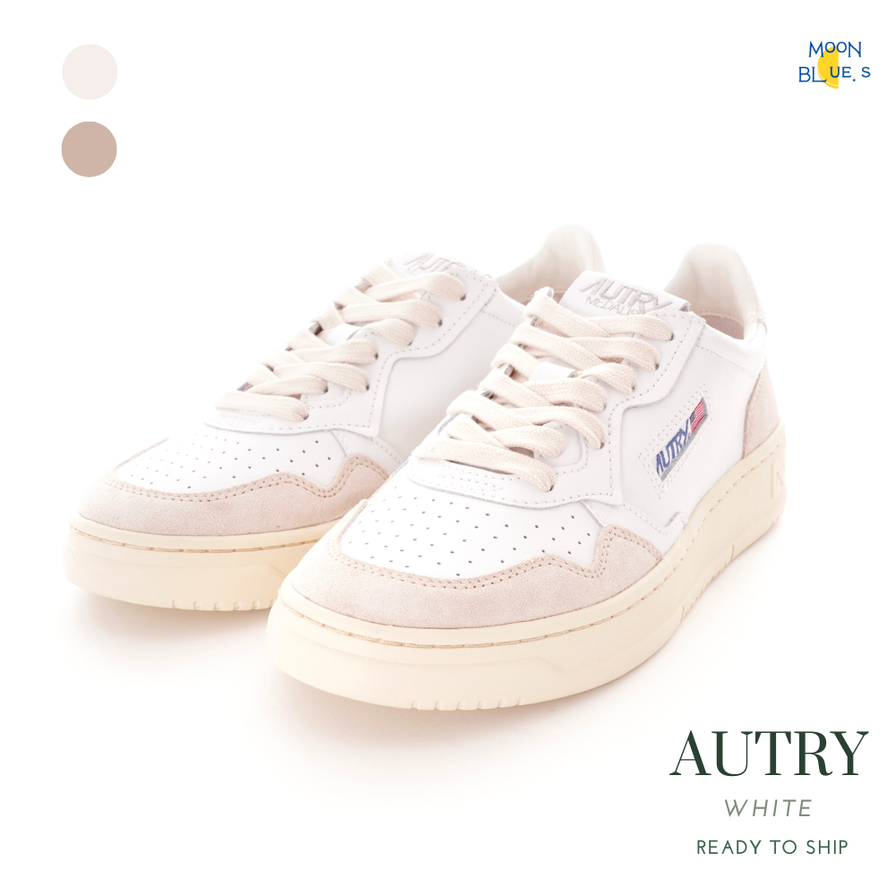 รองเท้าพร้อมส่ง ของแท้100% Autry Medalist Low-Top Sneakers White